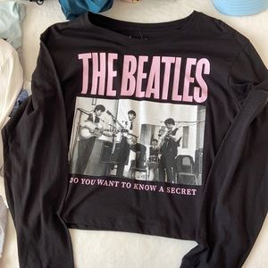 Long sleeve the beetles t-shirt